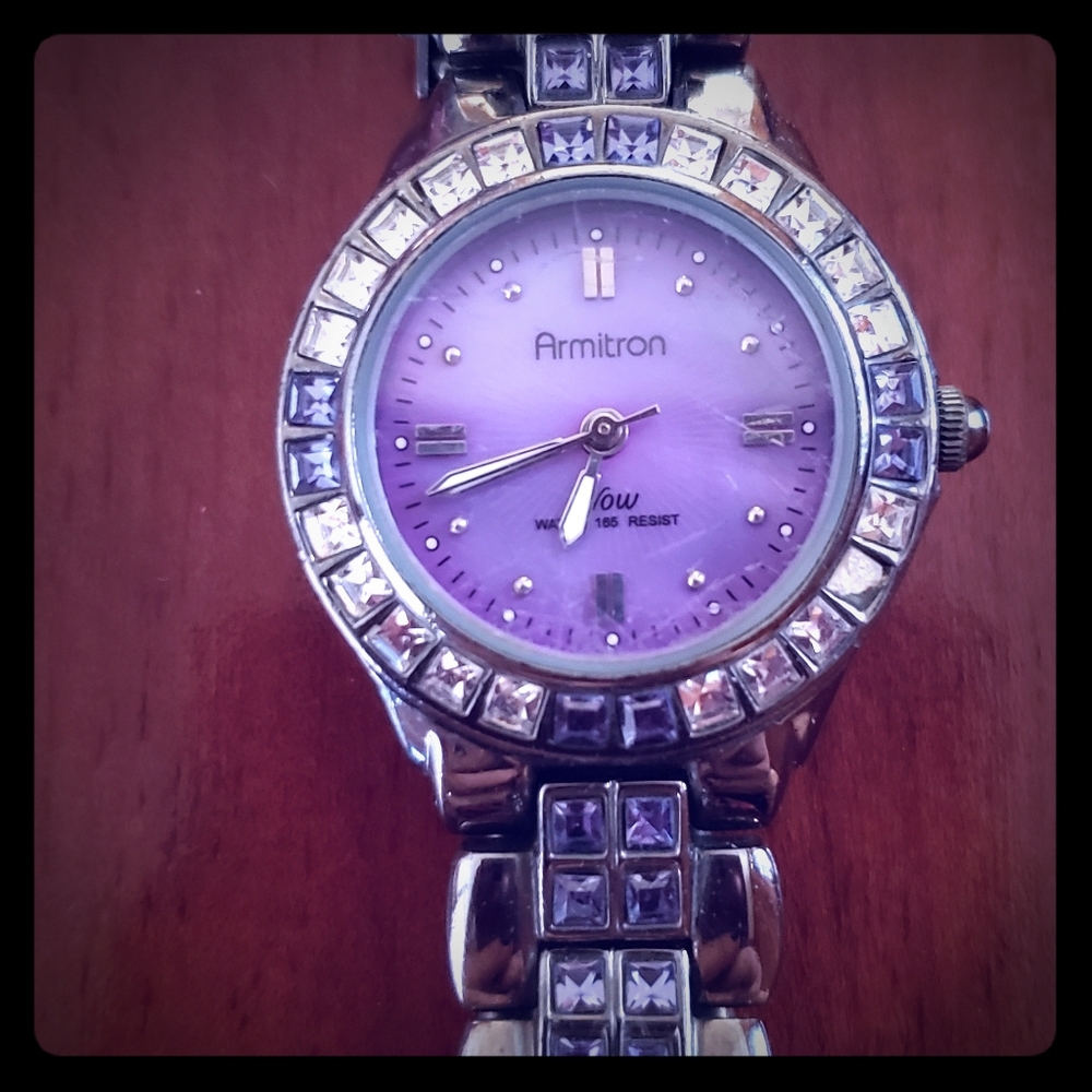 Armitron watch,smart watch, charm, earrings